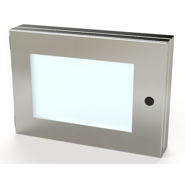 Hinged Window, 10 in. H x 14 in. W x 1-1/2 in. L, 304 Stainless Steel